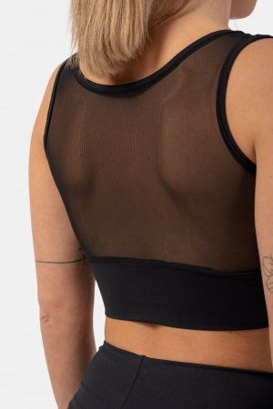 Ne Black Mesh Design Sports Bra "Breathe" 412