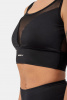 Ne Black Mesh Design Sports Bra "Breathe" 412
