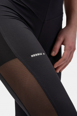 Ne Black Mesh Design Leggings “Breathe” 401